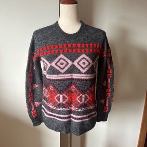 J crew Nordic fair isle sweater S